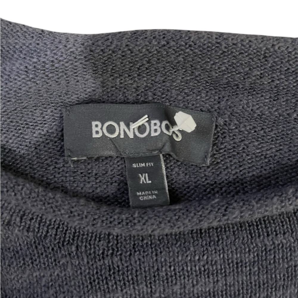 Bonobos Men's Heather Navy Crewneck Sweater - Picture 2 of 2